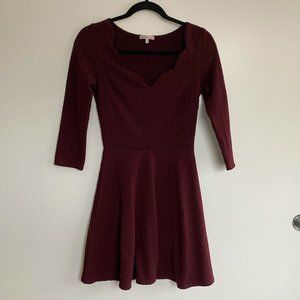 Maroon Holiday Dress